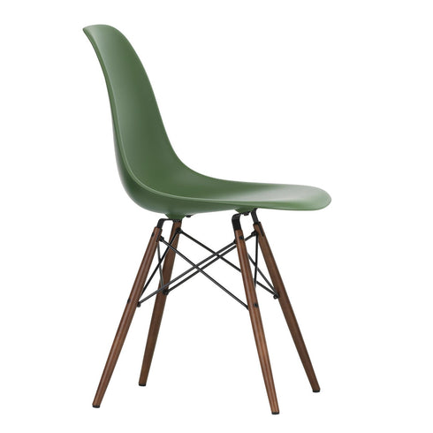Cadeira Eames em Plástico DSW / Base dark maple